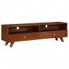 Mueble para TV de madera maciza reciclada 140x30x40 cm 1