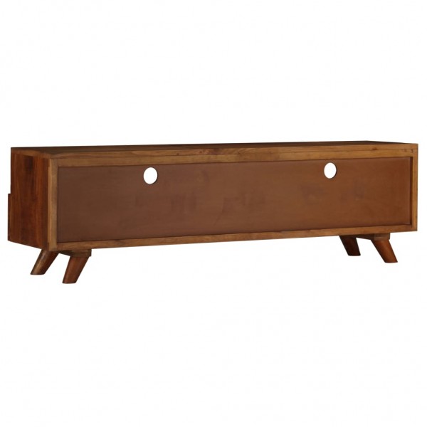 Mueble para TV de madera maciza reciclada 140x30x40 cm M 4