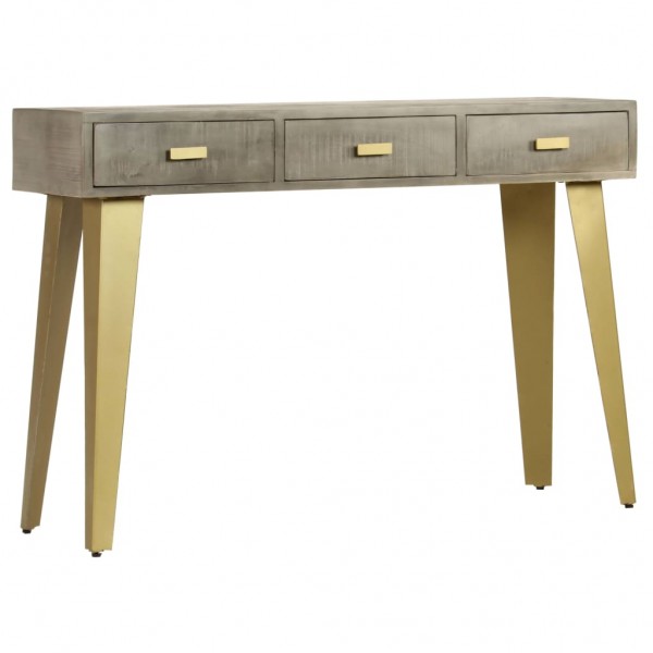 Mesa consola 110x35x76cm mangueira mangueira cinzento c/ bronze M 3
