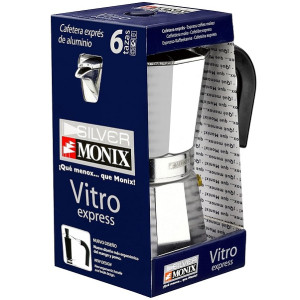 Cafetera italiana Monix Expres M620006 6 tazas acero inoxidable H