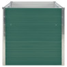Canteiro de jardim elevado 160x80x77cm aço galvanizado verde 3