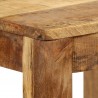Mesa de comedor de madera maciza de mango 82x80x76 cm 4