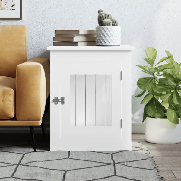 Móvel casota para cão 55x75x65 cm derivados de madeira branco M 3
