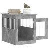 Jaula para perros madera ingeniería gris hormigón 55x75x65 cm 5