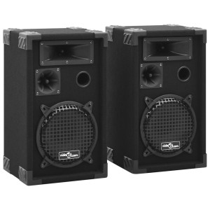Colunas de palco Hifi profissionais passivas 2 pcs 800 W preto H
