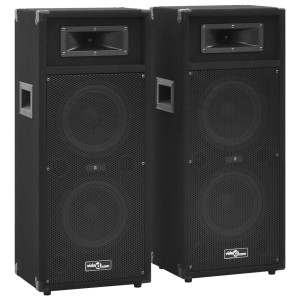 Colunas de palco Hifi profissionais passivas 2 pcs 1000 W preto H