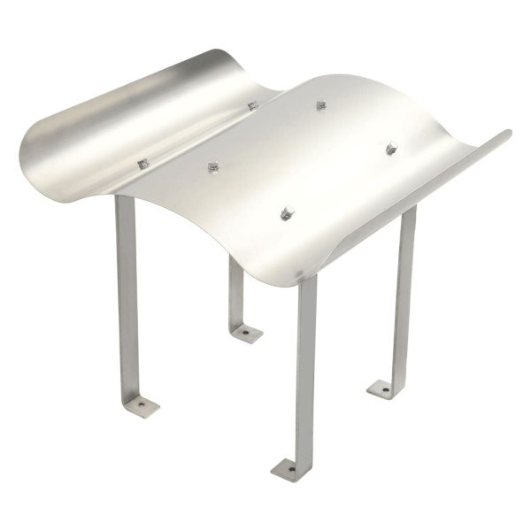 Sombrerete de chimenea de acero inoxidable plateado M 3