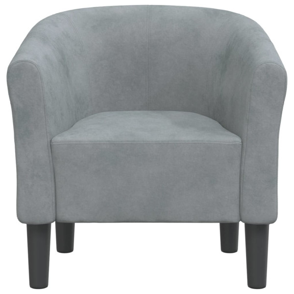 Sillón de terciopelo gris oscuro M 3