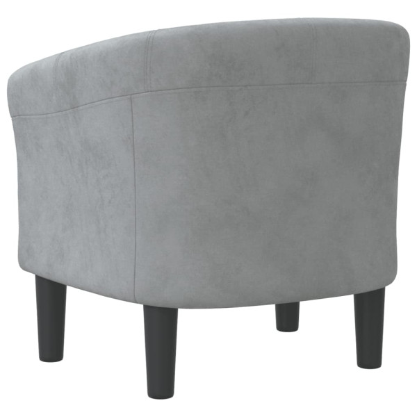 Sillón de terciopelo gris oscuro M 5