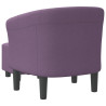 Sillón con taburete tela morado 5