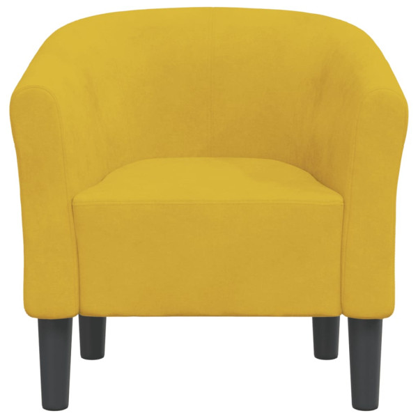 Sillón de terciopelo amarillo M 3