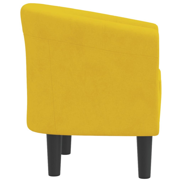 Sillón de terciopelo amarillo M 4