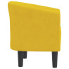 Poltrona veludo amarelo 4