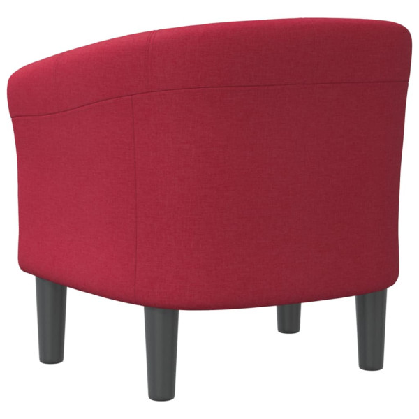 Sillón de tela rojo tinto M 5