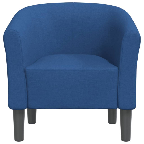 Sillón de tela azul M 3