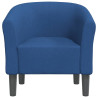 Sillón de tela azul 3