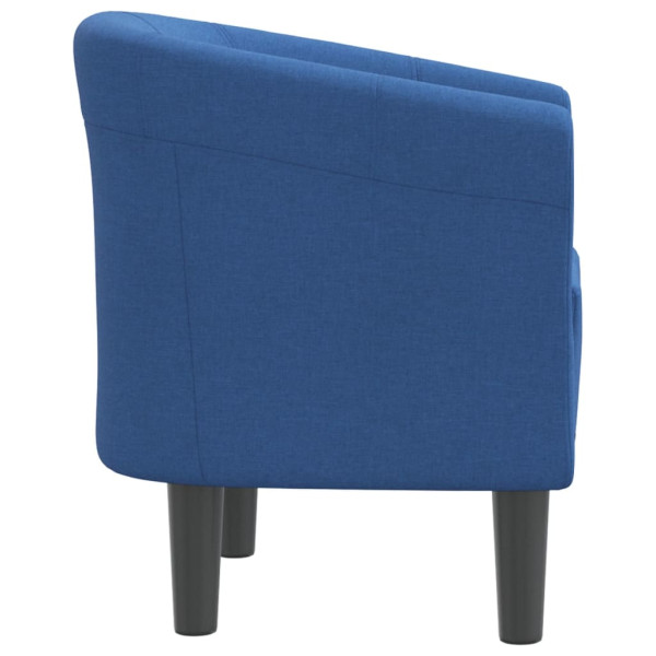 Sillón de tela azul M 4