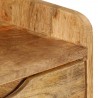 Mesita de noche de madera de mango maciza 40x30x59.5 cm 5