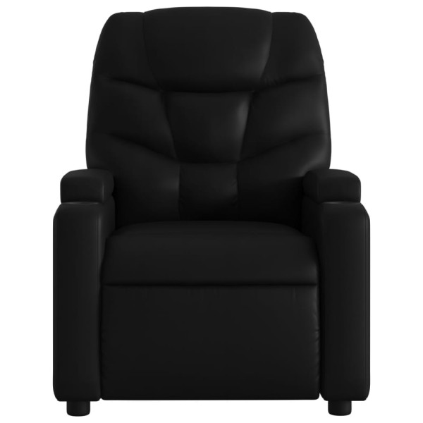 Sillón de masaje reclinable cuero sintético negro M 4