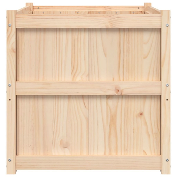 Jardinera de madera maciza de pino 70x70x70 cm M 5