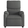 Sillón reclinable de tela gris oscuro 3