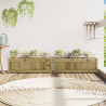 Jardineras de exterior 2 unidades madera impregnada de pino 3