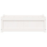 Vaso/floreira de jardim 90x31x31 cm pinho maciço branco 5