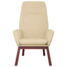 Sillón de relax de tela color crema 3