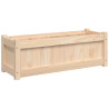 Jardinera de madera maciza de pino 90x31x31 cm 2