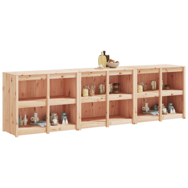 Armários de cozinha para exterior 3 pcs madeira de pinho maciça M 3