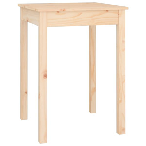 Mesa de comedor madera maciza de pino 55x55x75 cm H