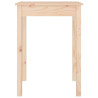 Mesa de jantar 55x55x75 cm madeira de pinho maciça 4