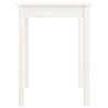Mesa de comedor madera maciza de pino blanca 55x55x75 cm 3