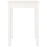 Mesa de comedor madera maciza de pino blanca 55x55x75 cm 4