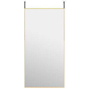 Espejo de puerta cristal y aluminio dorado 50x100 cm H