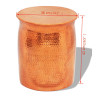 Taburete/mesita de centro de aluminio martillado color cobre 4