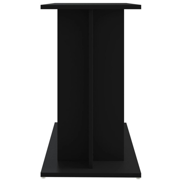 Soporte para acuario madera de ingeniería negro 80x35x60 cm M 5