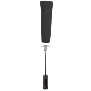 Capa p/ aquecedor forma pirâmide 86x47x241 cm oxford 420D preto H