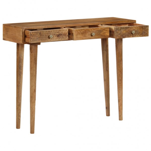 Mesa consola madeira de mangueira maciça 102x30x79 cm M 3