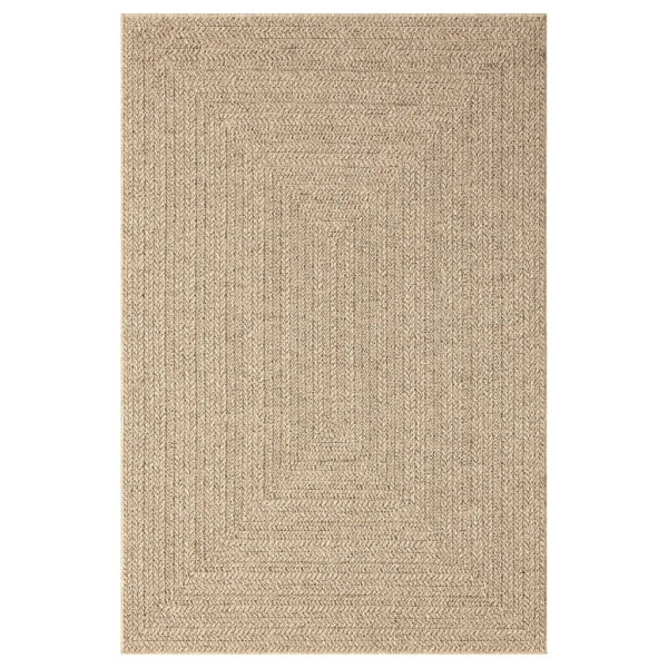 Alfombra con aspecto de yute interior y exterior 140x200 cm M 4