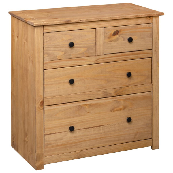Aparador de madera maciza de pino estilo Panamá 80x40x83 cm M 4