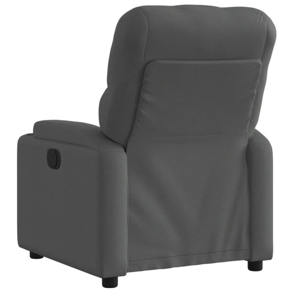 Sillón reclinable de tela gris oscuro M 3