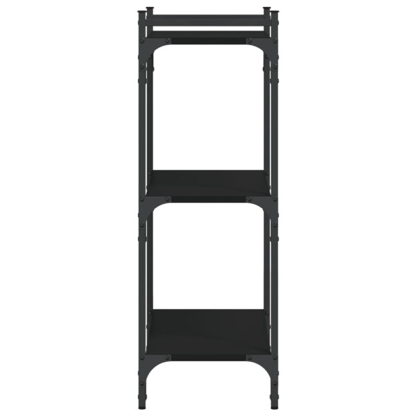 Estante c/ 3 prateleiras 60x30x86 cm derivados de madeira preto M 5