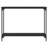 Mesa consola 101x30.5x75 cm derivados de madeira preto 4