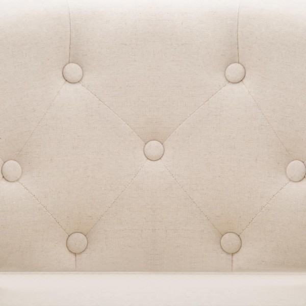 Sillón de tela beige M 3