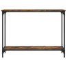 Mesa consola madera de ingeniería roble ahumado 101x30.5x75 cm 4