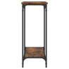 Mesa consola 101x30.5x75cm derivados de madeira carvalho fumado 5
