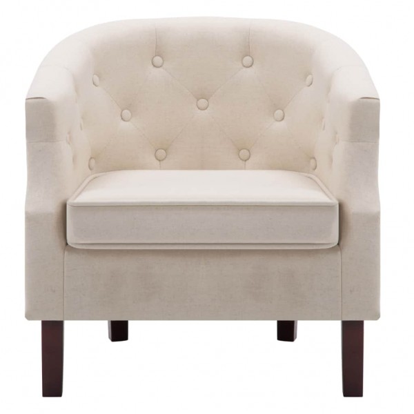 Sillón de tela beige M 4