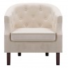 Sillón de tela beige 4