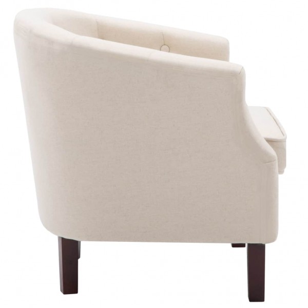 Sillón de tela beige M 5